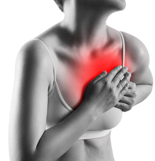 pijn op de borst een symptoom van osteochondrose op de borst jpg
