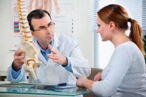 specialistisch consult voor lumbale osteochondrose